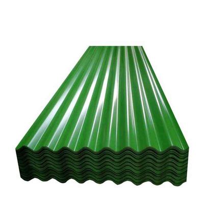 염색으로 코팅 된 전차 염화 알루미늄 Gi Ibr 철 corrugated 강철 지붕 엽