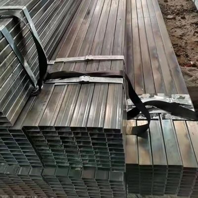 ASTM 표준 S235/S355 등급 12x12 탄소 검은 원통 정사각형 철강 파이프