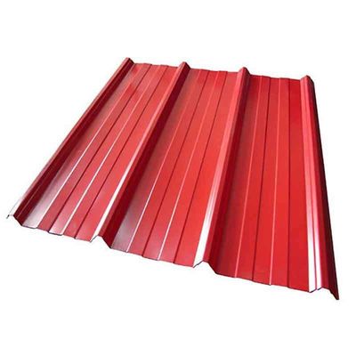 지붕 구조 특수 색상 코팅 corrugated 강철 PPGI 금속 지붕 판 판