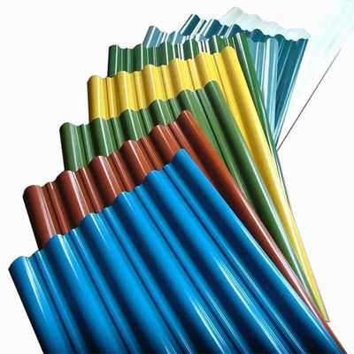 0.12-2 금속 색상 코팅 지붕 타일 Gi PPGI 굽는 가벼운 철판