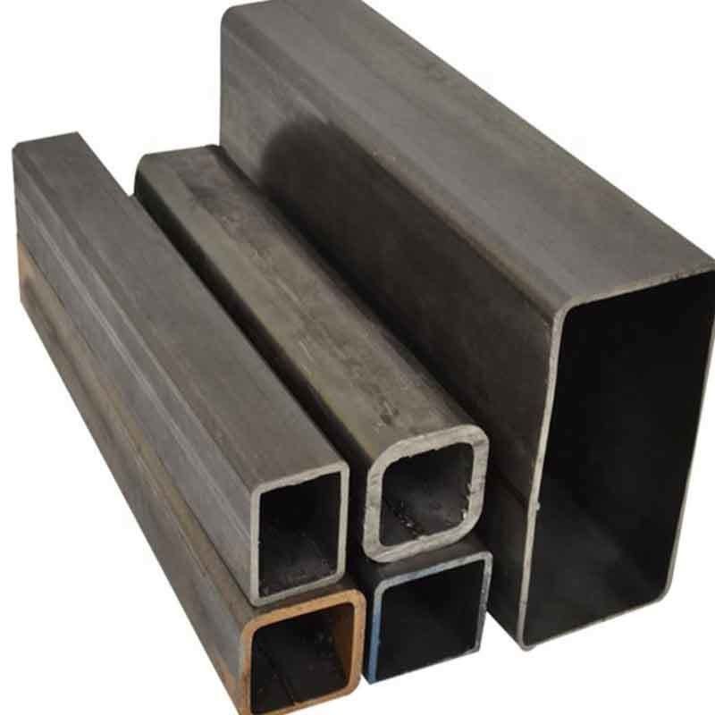 ASTM 표준 S235/S355 등급 12x12 탄소 검은 원통 정사각형 철강 파이프